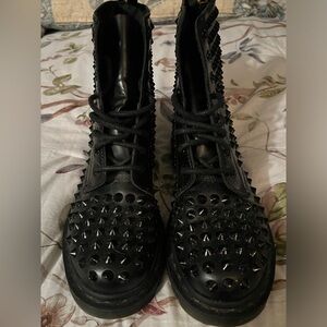 Dr Martens Black Studded Boots